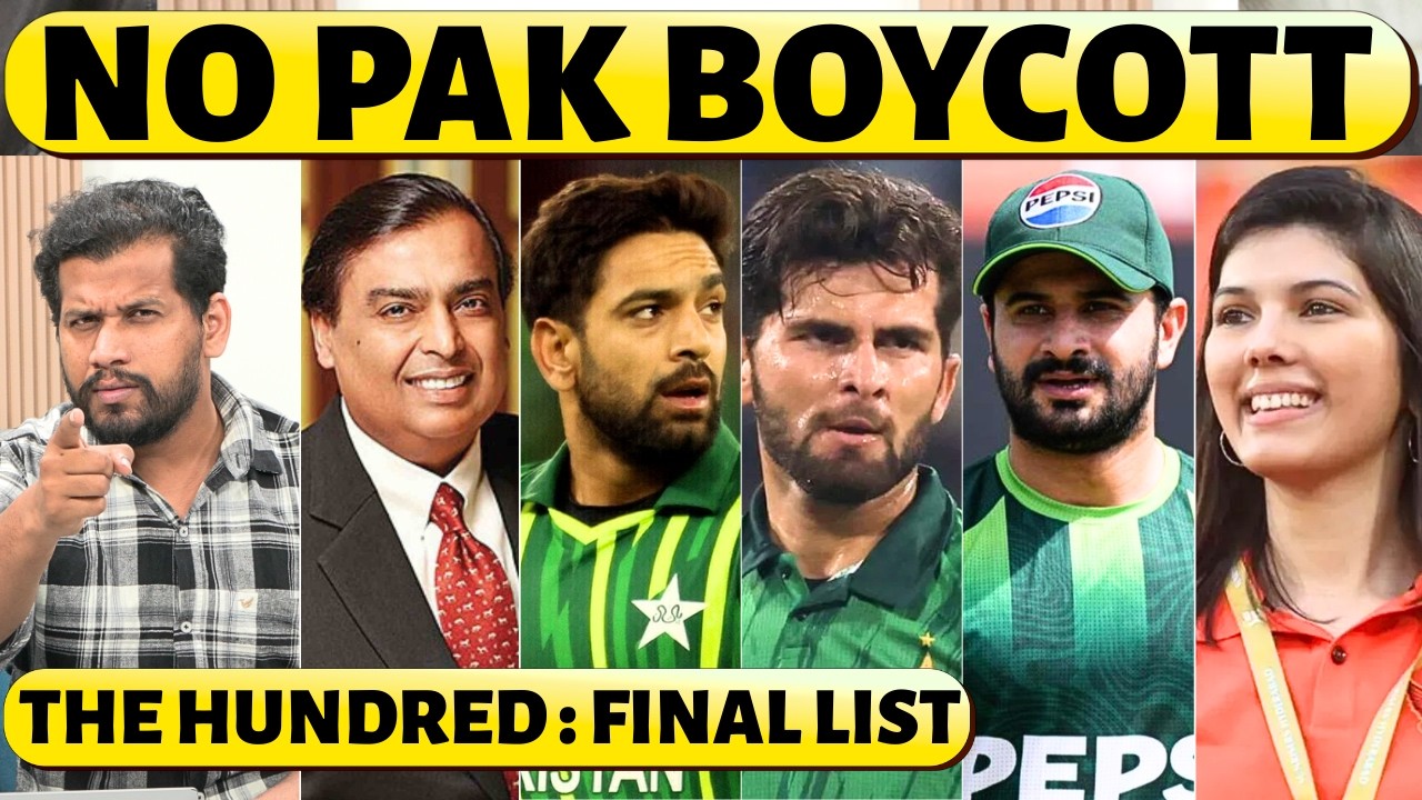 SAHIBZADA REJECTED, HARIS RAUF IN, 14 PAK PLAYERS IN THE HUNDRED AUCTION, INDIA BOYCOTT AGAIN?