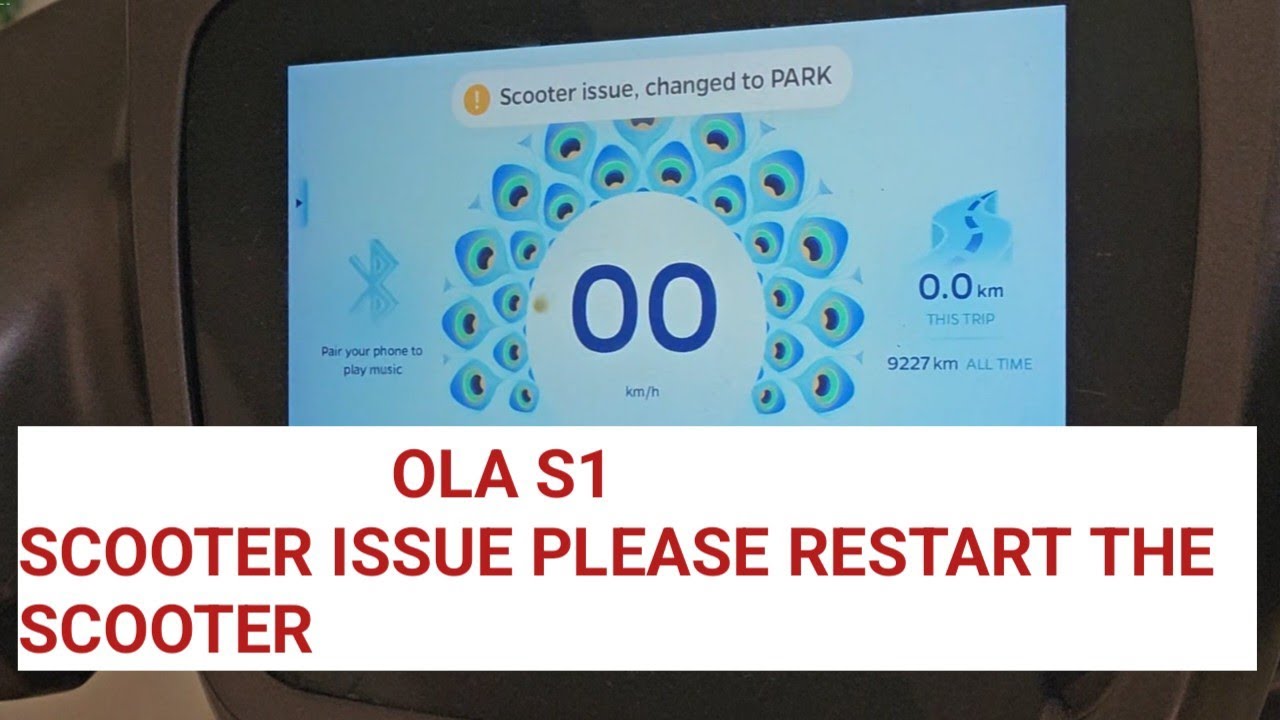 Ola S1 Scooter Issue Please Restart The Scooter | Electric Scooter Repair | Ola S1 | S1 Pro | S1 Air
