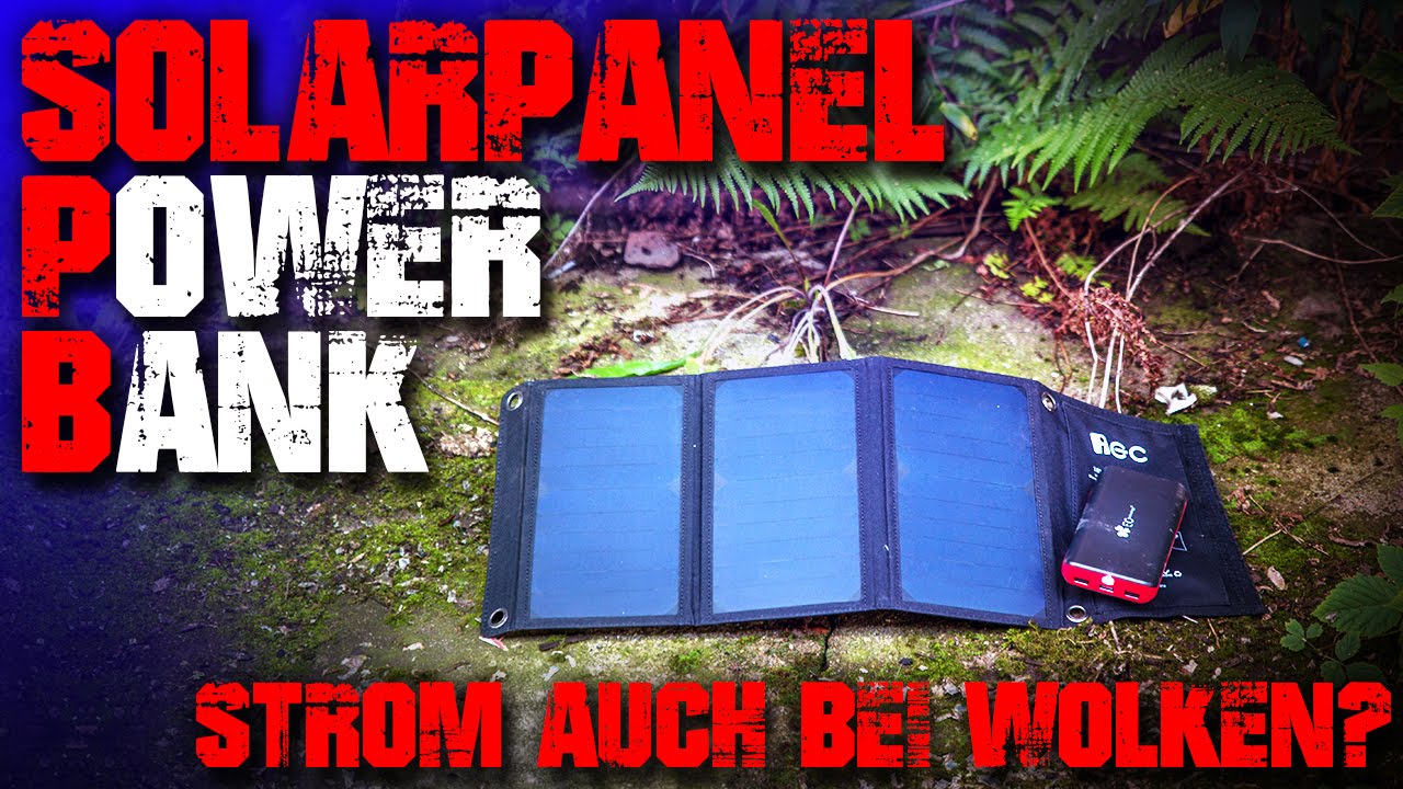 EC Technology Solar Panel Powerbank Akku - Review Test - Outdoor Survival Bushcraft Trekking