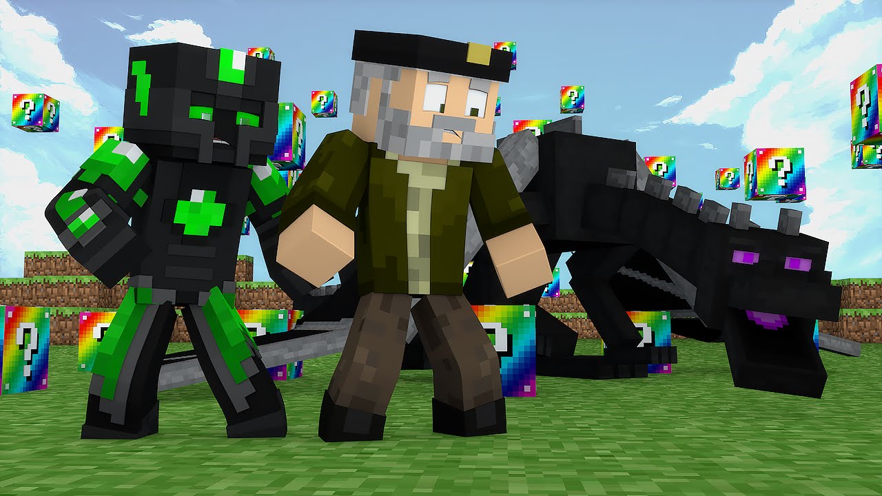 Minecraft: EL MATA-DRAGONES!! c  sTaXx   RAINBOW Lucky Blocks Epic Race