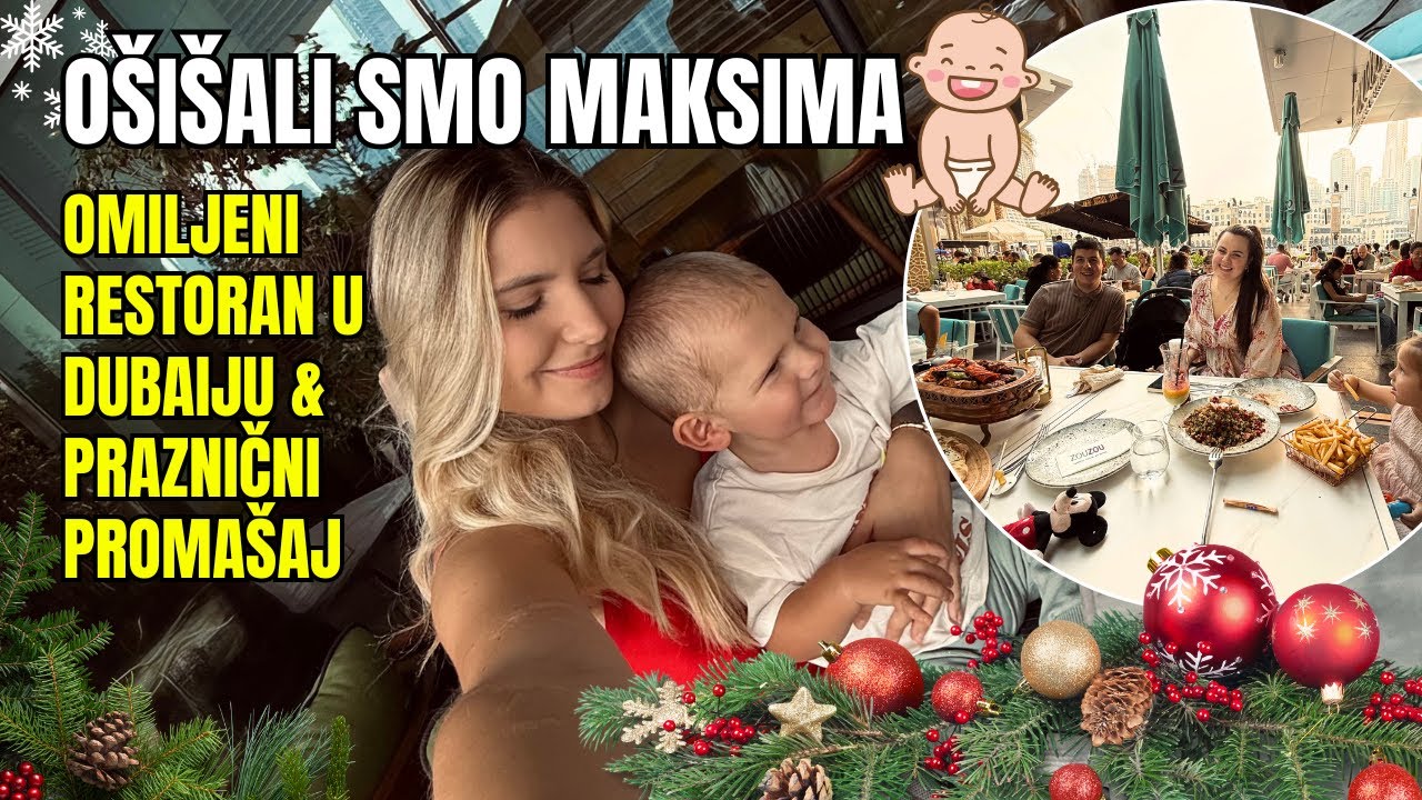 VLOGMAS 25/31 | Prvo šišanje  ✂️ Restoran koji volimo & praznični fail 😳