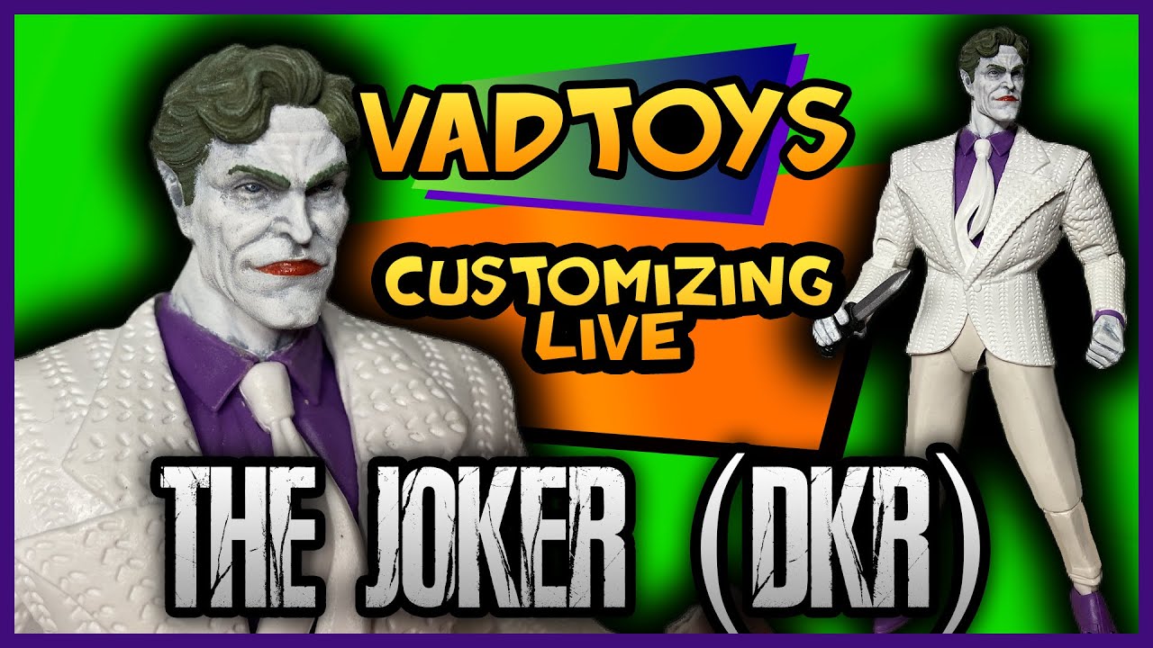 Customizing Live - How to Paint Joker Head Dark Knight Returns Willem Dafoe