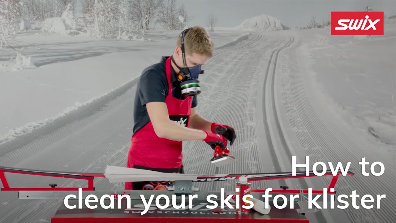 How to clean your skis for klister