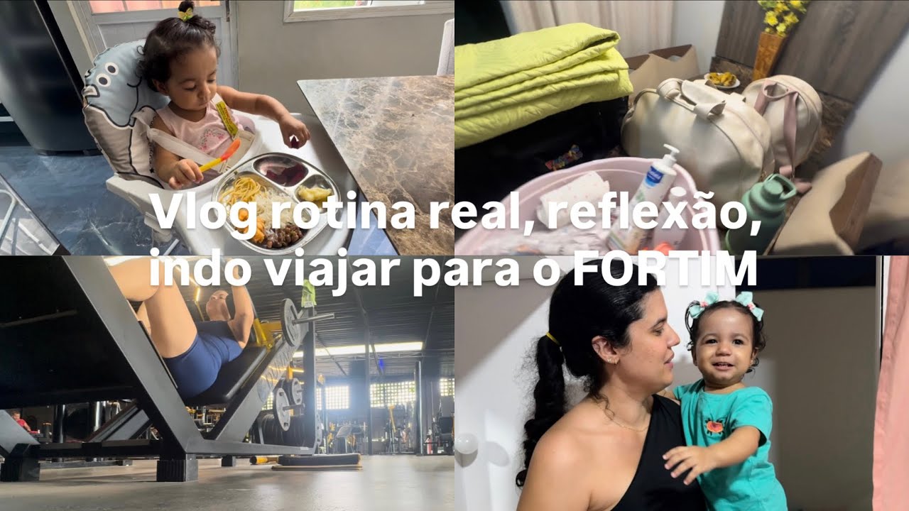Momento com Deus, treino, arrumando minha filha, arrumando as malas indo pro Fortim 