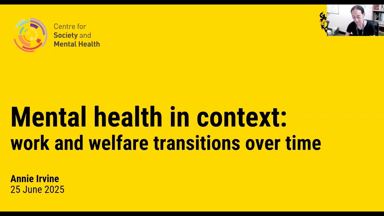 Mental health in context: work and welfare transitions over time