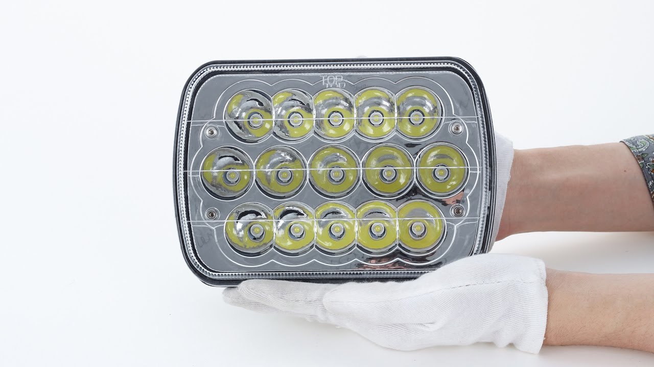 Cree LED Headlight Headlamp Crystal Clear Sealed Beam Replacement for sedans light SUV | PARTSam