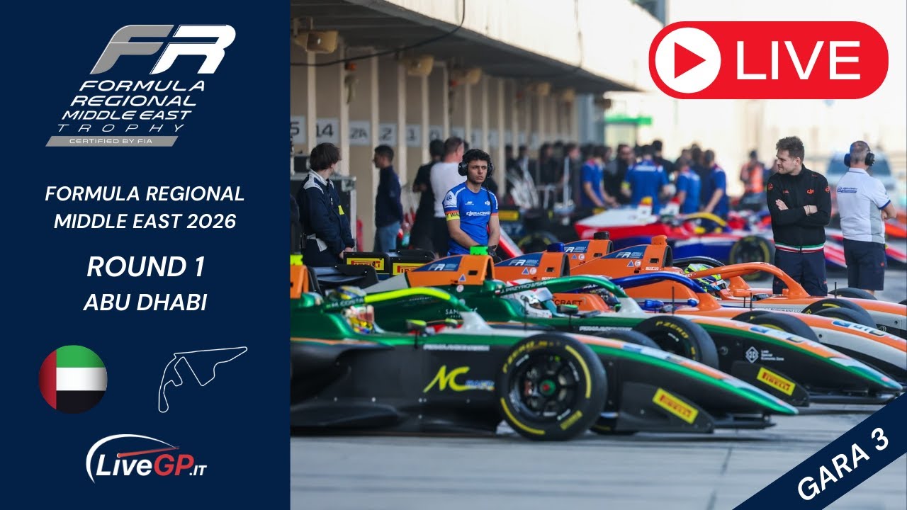 Formula Regional Middle East 2026 | Round 1 Abu Dhabi - Live Gara 3