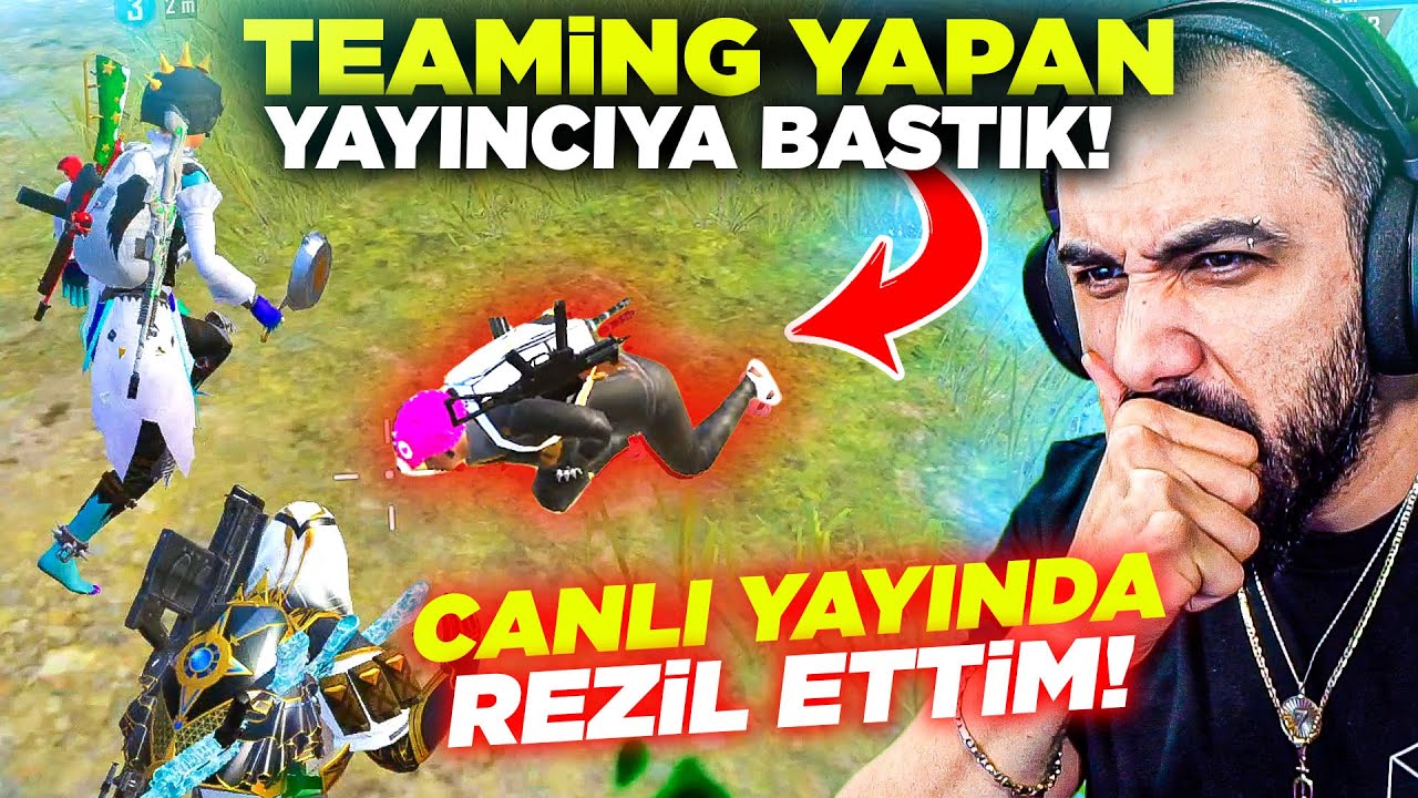 TEAMING YAPAN ÜNLÜ ARAP YAYINCIYA BASTIM!! 😡 BÜYÜK İFŞALAYIP REZİL ETTİM! | PUBG MOBILE