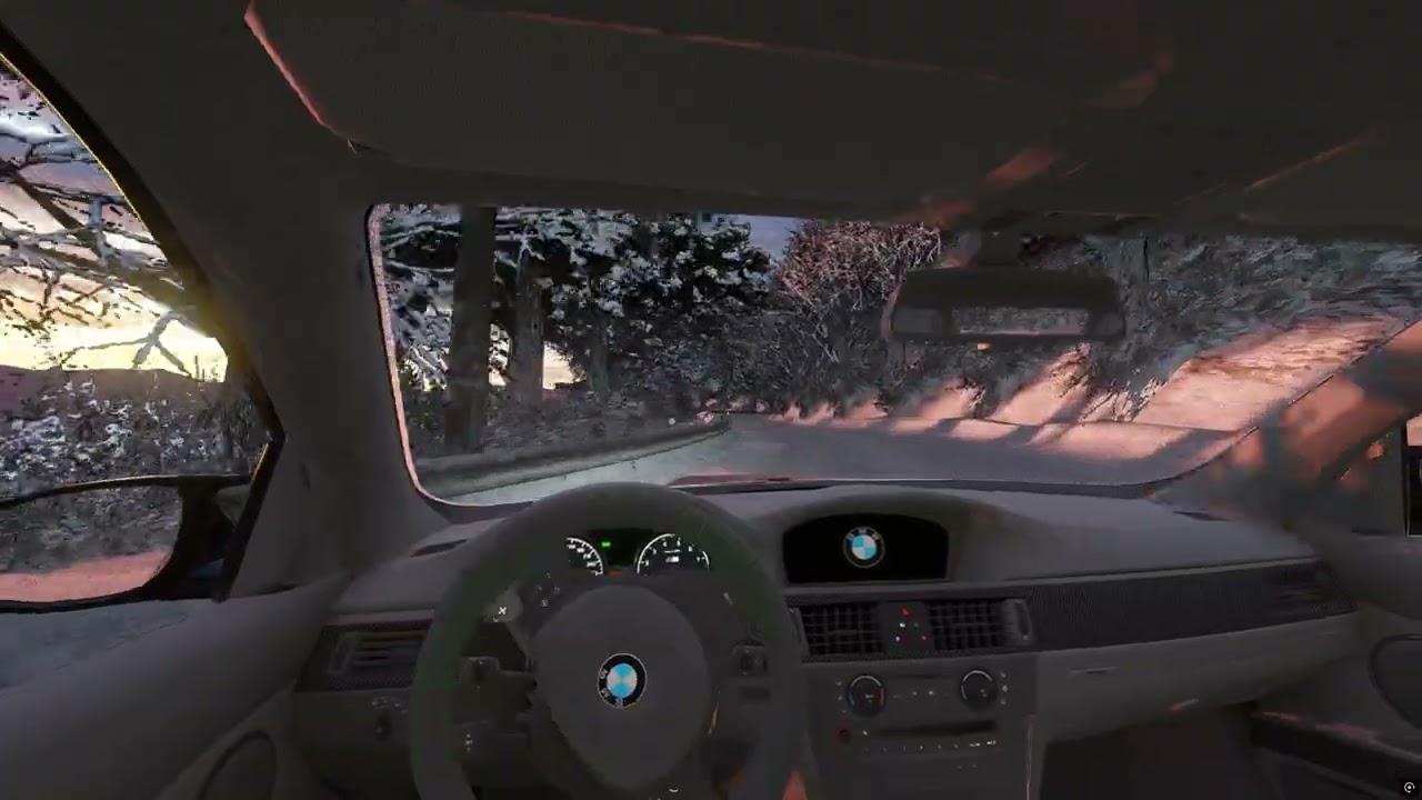 climbing EK Tsukuba in the snow in Assetto Corsa