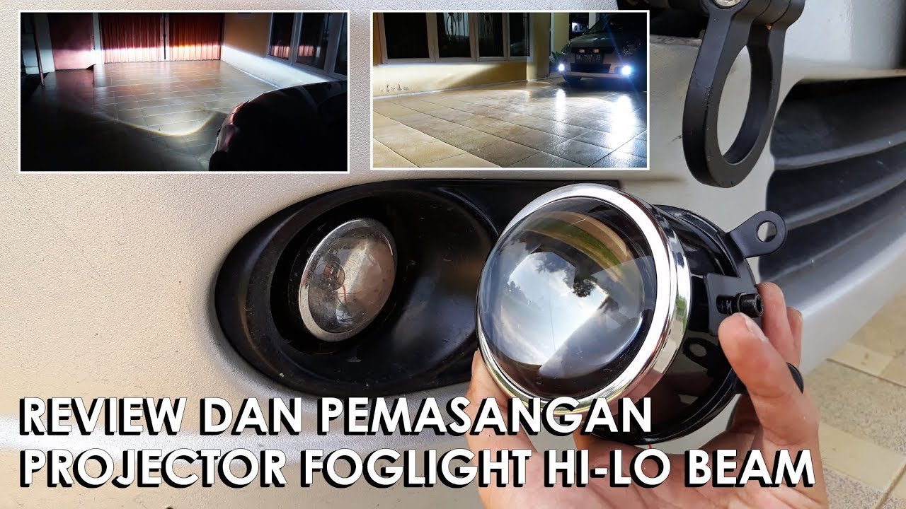 Review dan Pemasangan Foglamp Projector Hi Lo - IPHCAR M612 3.0 Inch