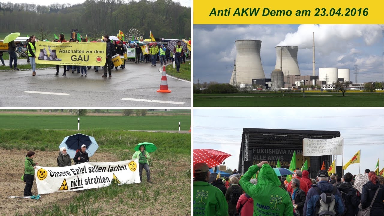 Demo April 2016 Gundremmingen – AKW sofort abschalten - gegen das Zwischenlager