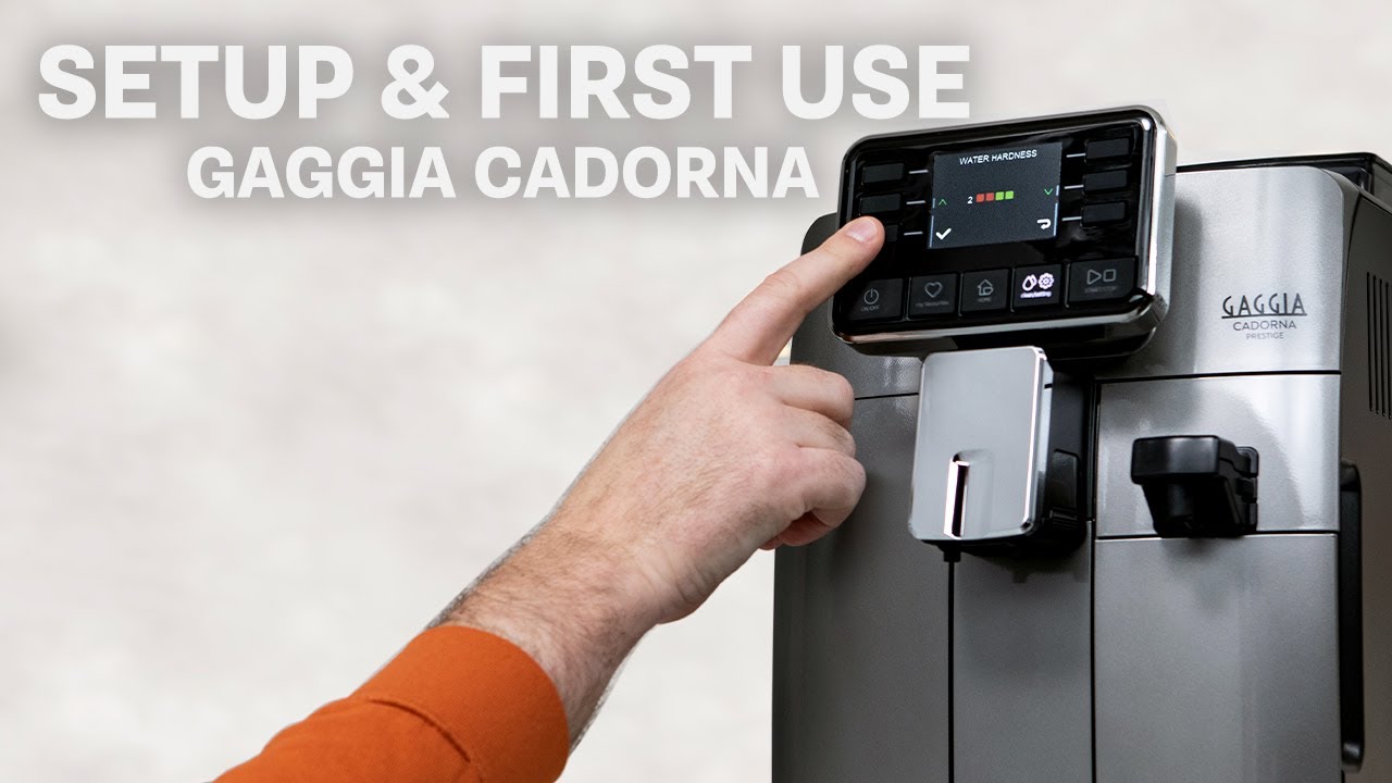 How To: Initial Setup & First Use of Gaggia Cadorna Espresso Machines
