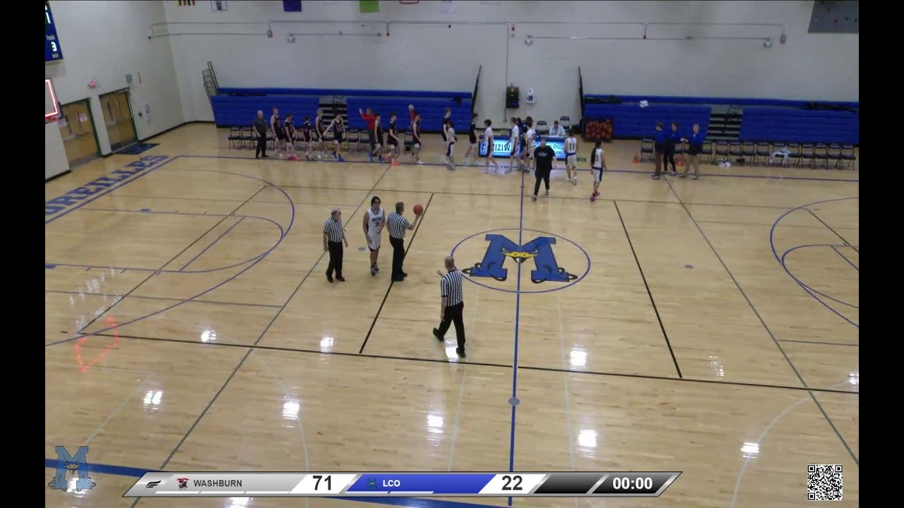 Lac Courte Oreilles Boys Varsity Basketball Vs. Washburn