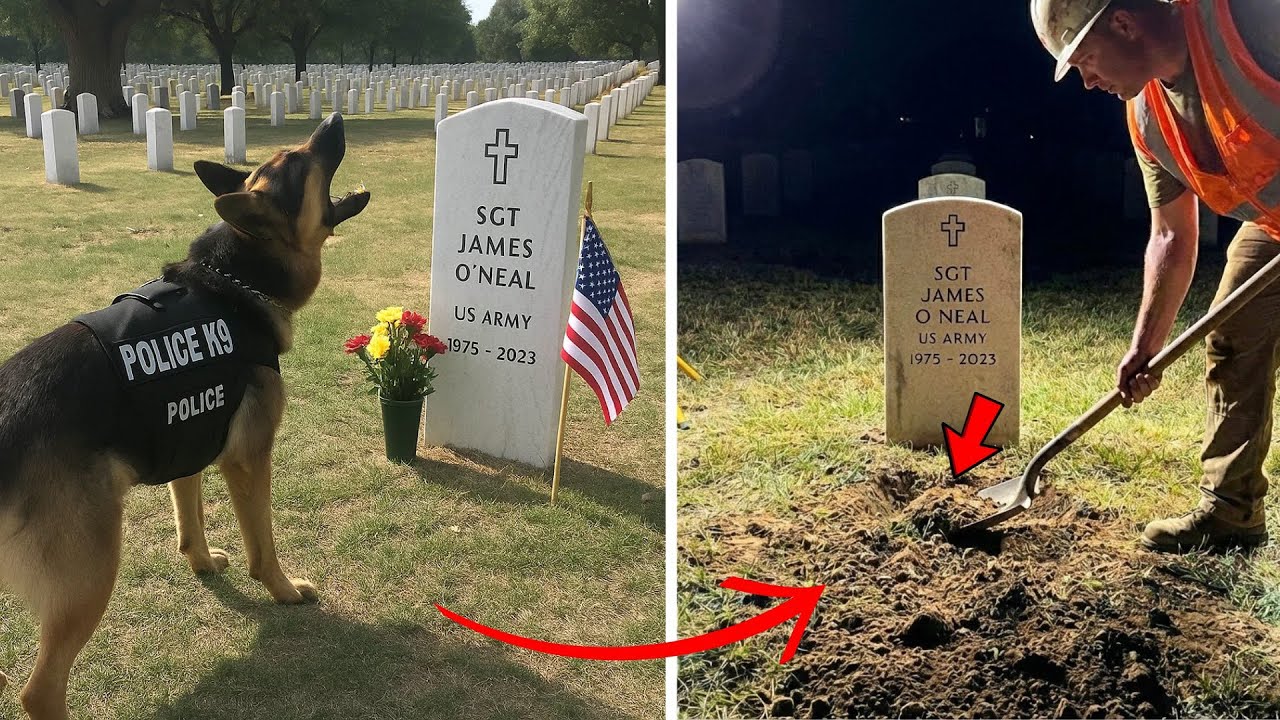 [Full Story] K9 Kept Barking at Ex Handler&rsquo;s Grave, They Dug it Up and Turned Pale&hellip;