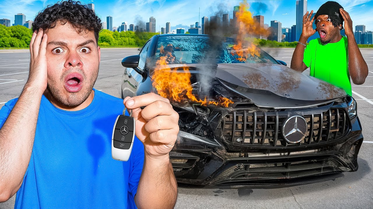 I DESTROYED MY BEST FRIENDS MERCEDES! 