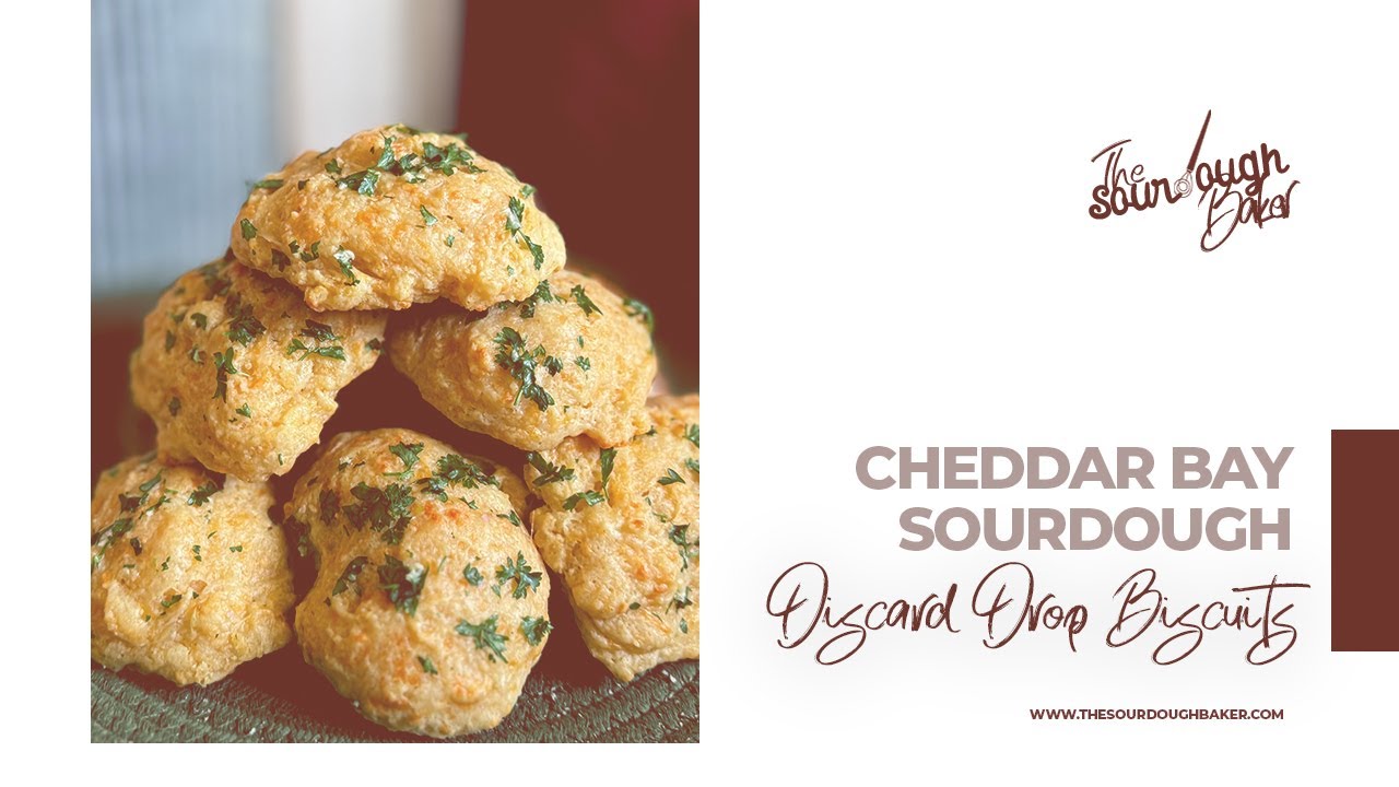 Cheddar Bay Sourdough Discard Drop Biscuits (A Red Lobster Copycat and Sourdough Quick Bread Recipe)