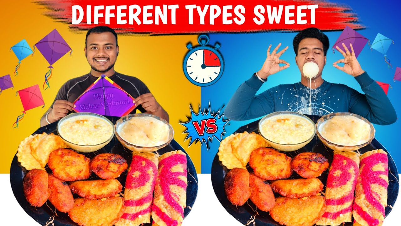 6 Types of Indian Sweets in 5 Minutes | | Different Types of Bengali Sweet Eating Show