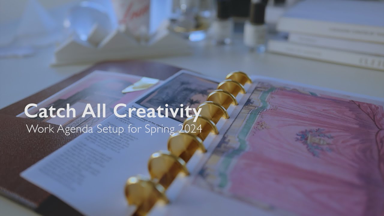 Agenda | Catch All Creativity Agenda Setup for 2024, Louis Vuitton Desk Agenda Monogram Canvas