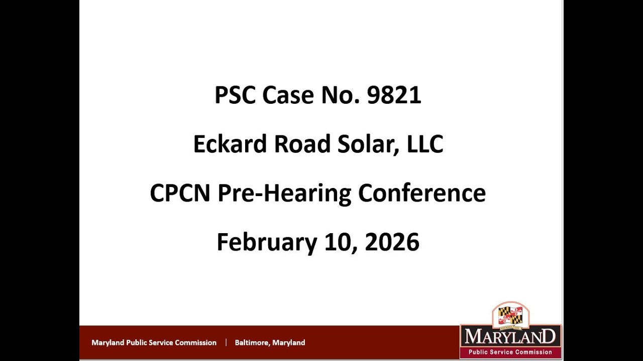 9821- ECKARD ROAD SOLAR, LLC