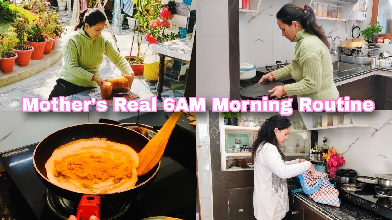 🌺एक Housemaker का Winter मे Real Routine| सुबह 6 बजते ही भागदौड़ शुरू🌸|🌺Masala Dosa टिफिन के लिए|