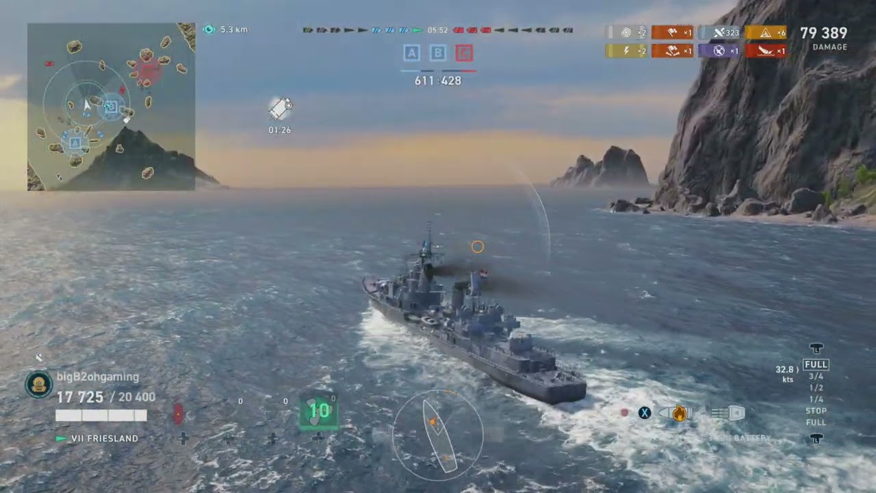 Friesland DD Hunting - World of Warships Legends - Stream Highlight