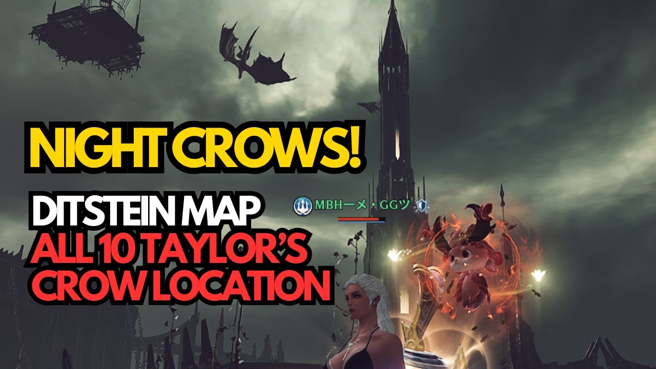 Hidden Crow Locations: All 10 Taylor's Crows in Ditstein | NIGHT CROWS GLOBAL