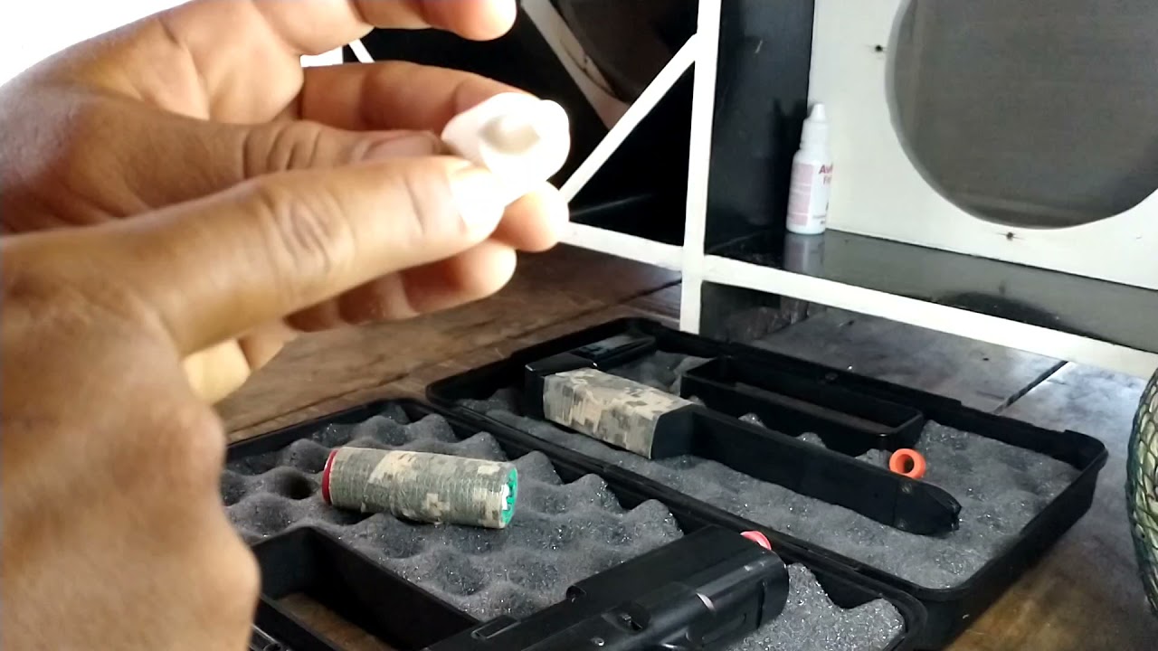 silenciador caseiro. Airsoft Glock elétrica cm030  da cyma.. menos de 10 Reais