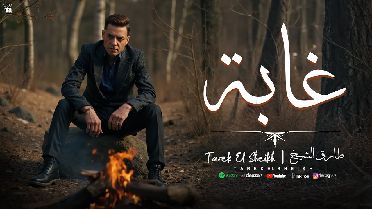 غابة - طارق الشيخ رباعيات مسلسل حكيم باشا 2025  - Tarek El Sheikh ( Ghaba )  Lyrics Video