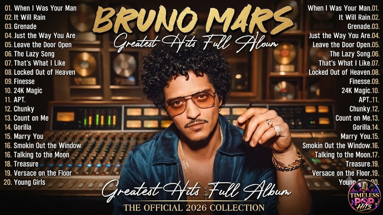 The Very Best of Bruno Mars 2026: Iconic Hits and Top Songs Full Album Collection