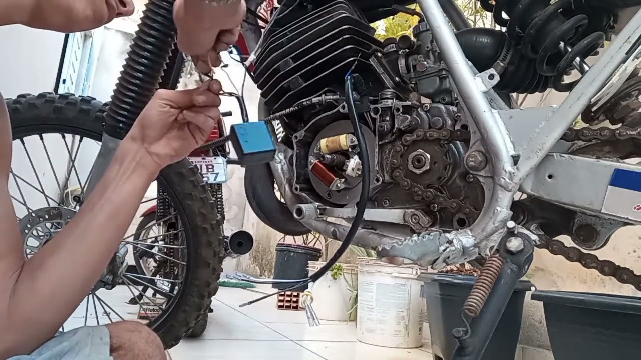 Montando o Estator da DT 180 e CDI