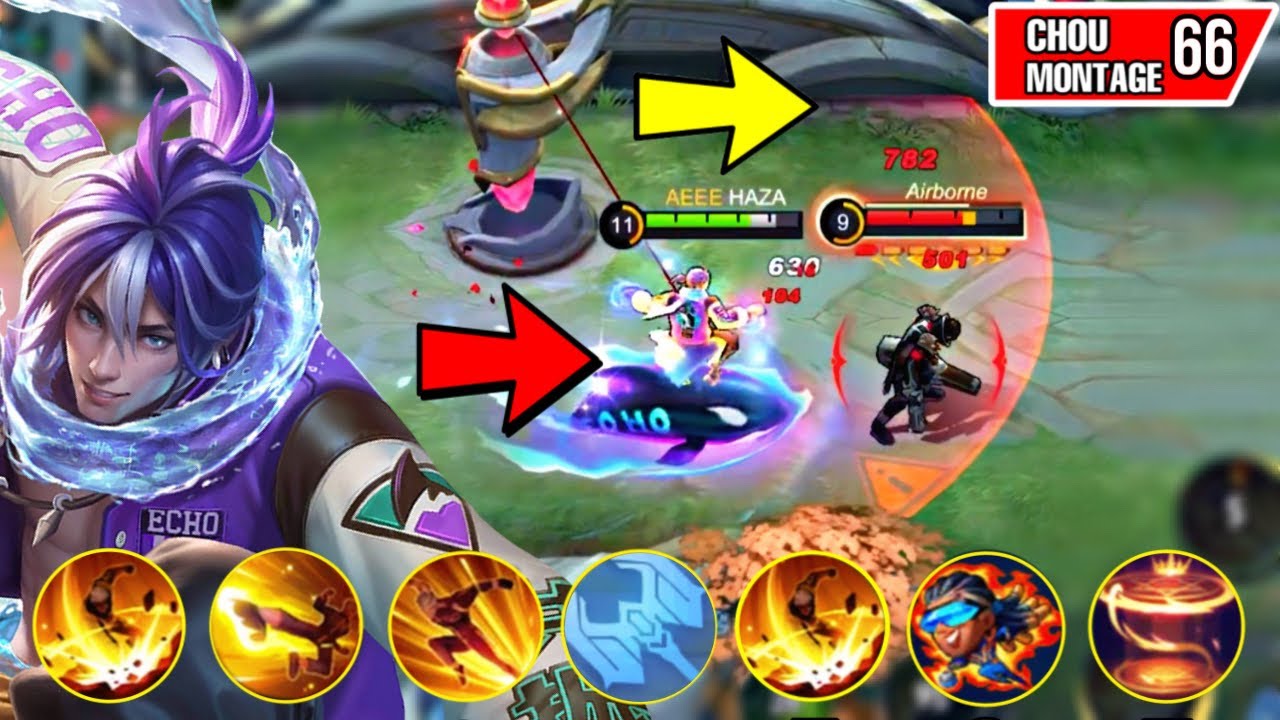 CHOU MONTAGE FREESTYLE 66 Outplay / Highlights / immune / Damage / HAZA Gaming | Mobile Legends