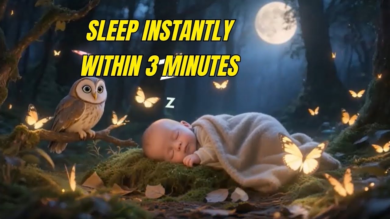 Sleep Instantly Within 3 Minutes ♥ Sleep Music for Babies ♫ Night sleeping Music video for kids