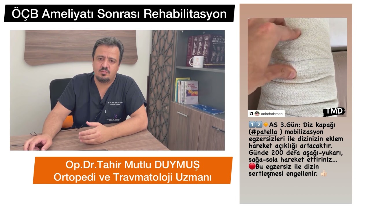🔸Ön Çapraz Bağ Ameliyatı Sonrası Egzersizler - 1️⃣