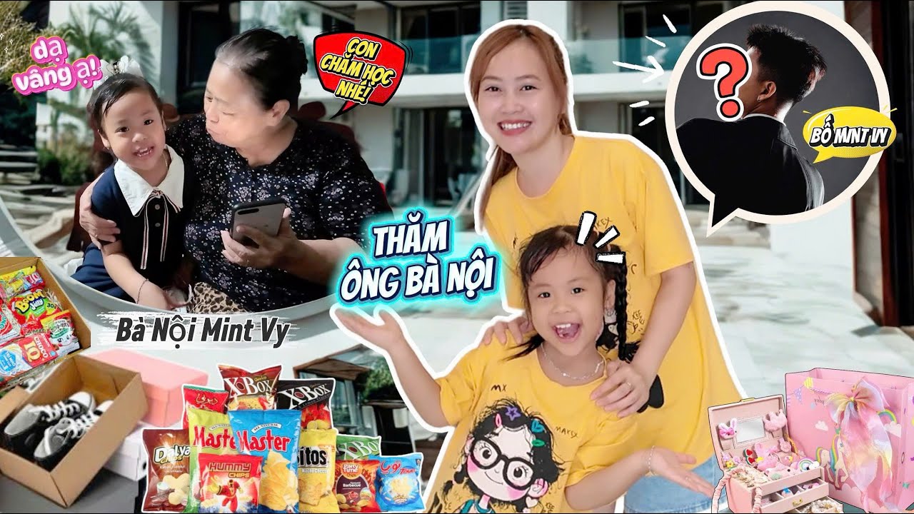 Bố Mint Vy Lần Đầu Lộ Diện 😱 Mẹ H&agrave; H&iacute; Dẫn Mint Vy Về Thăm &Ocirc;ng B&agrave; Nội Khiến Ai Cũng Bất Ngờ!