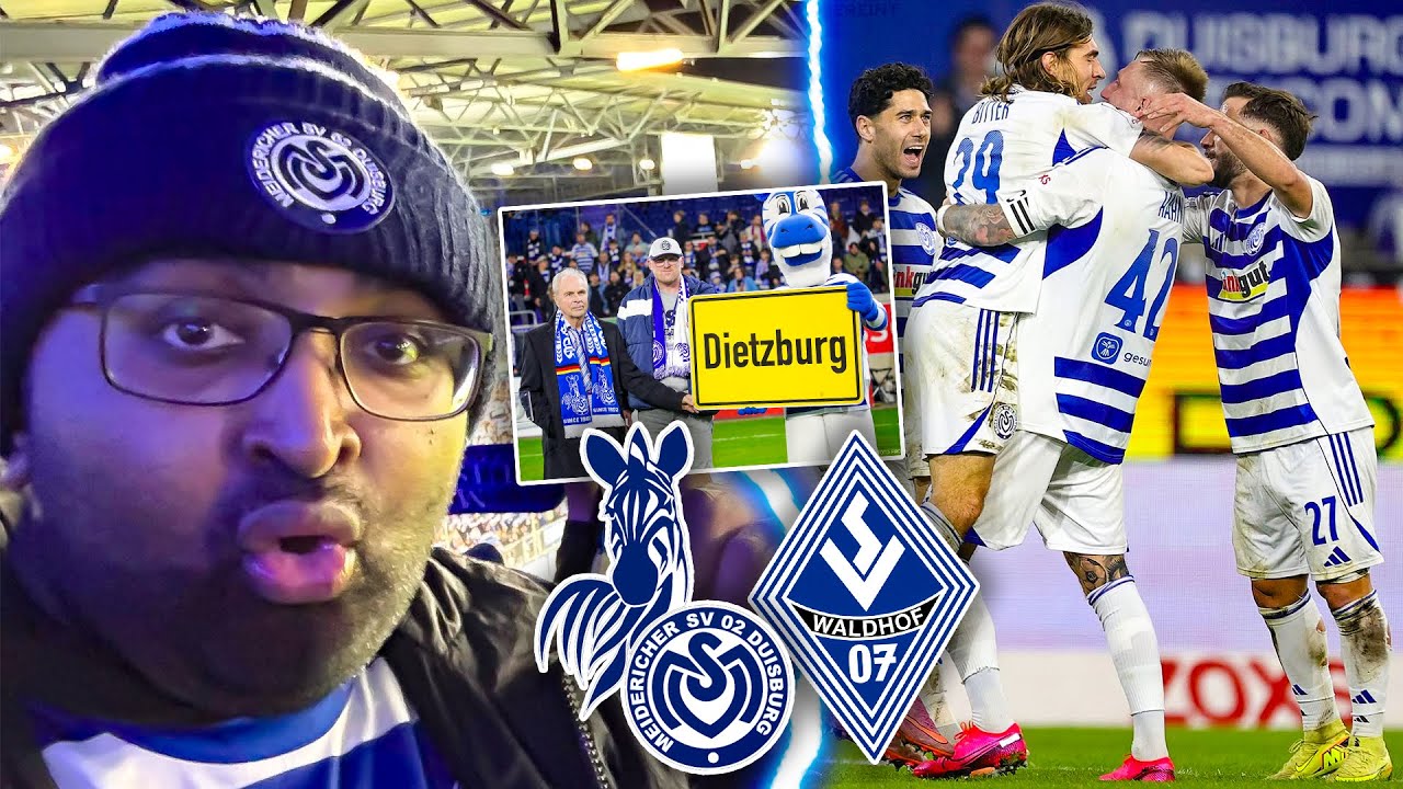 DIETZBURG FEIERT 3 PUNKTE - SPITZENREITER! 🦓🤍💙 MSV Duisburg - SV Waldhof Mannheim🔥✅ | STADIONVLOG 23