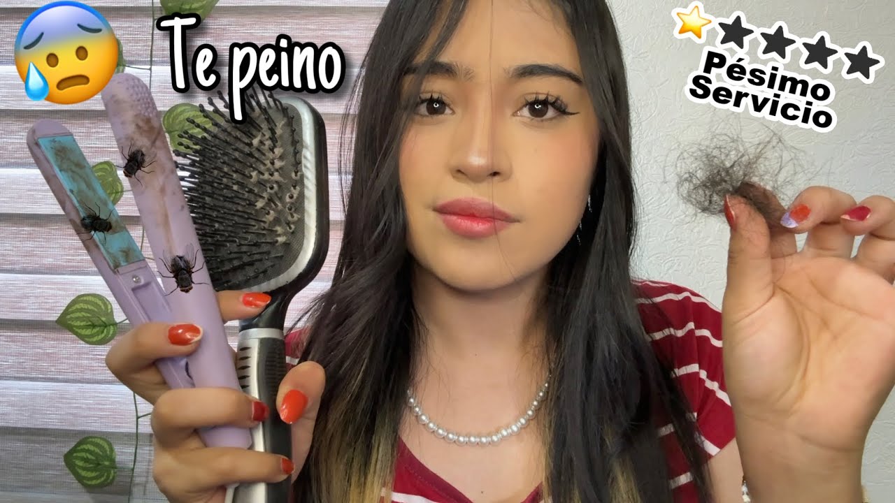 ASMR te peino en el peor salón de belleza 👎🏼😱 💇🏻‍♀️