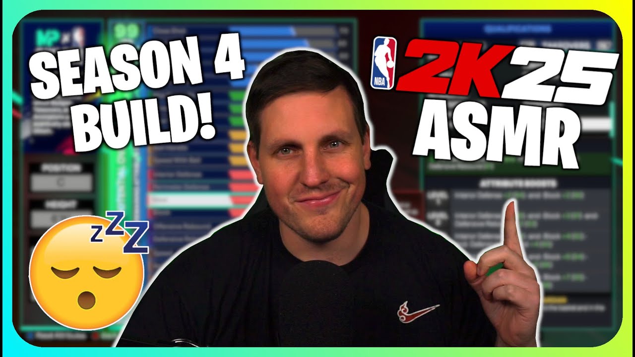 (ASMR) NBA 2K25 Relaxing Season 4 MyPlayer Build! (Whispered)
