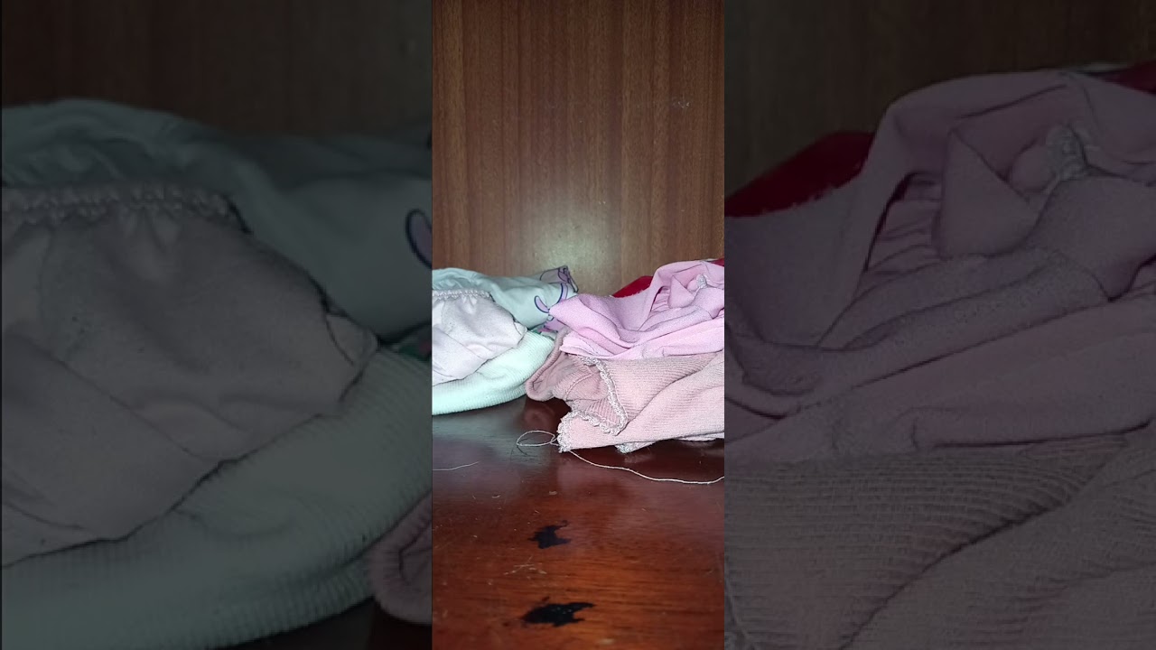 Arrumando o guarda roupa das babys parte 2