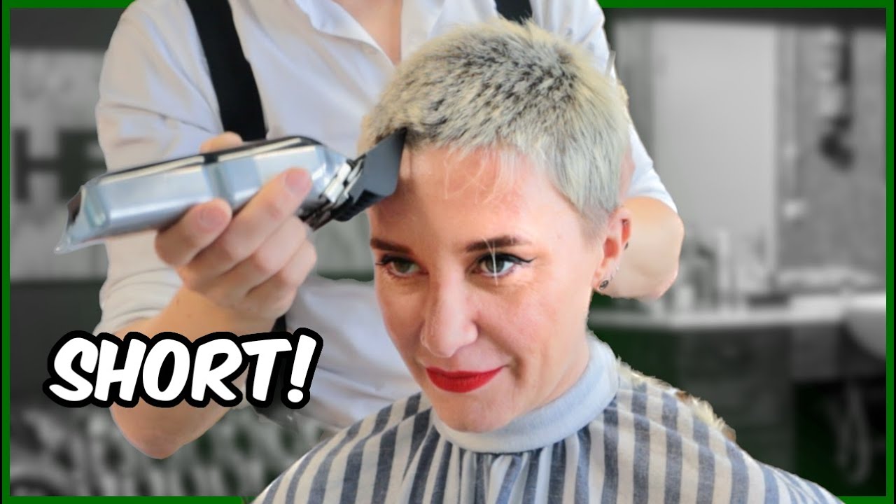 Grown Out Pixie to Bold Grey Buzz Cut! | Extreme Hair Transformation