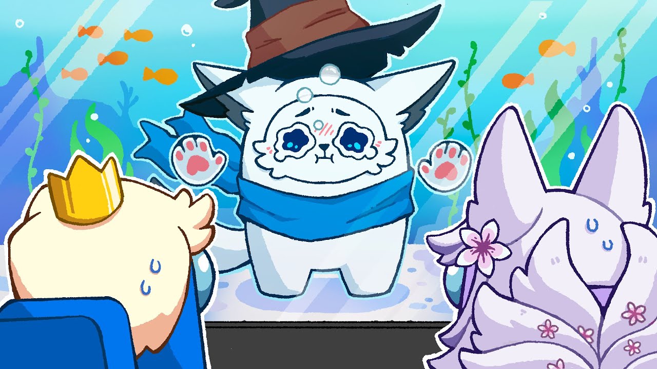 Among Us but I'm Trapped in the Fish Tank (Please Help)