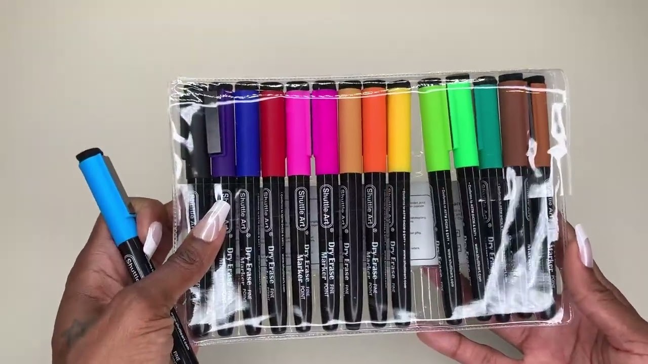 Shuttle Art Dry Erase Markers, 15 Colors Magnetic Whiteboard Markers Review
