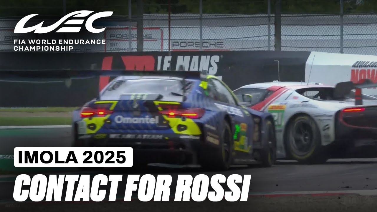 Valentino Rossi Involded In An Incident 😣 | 6 Hours of Imola 2025 | FIA WEC