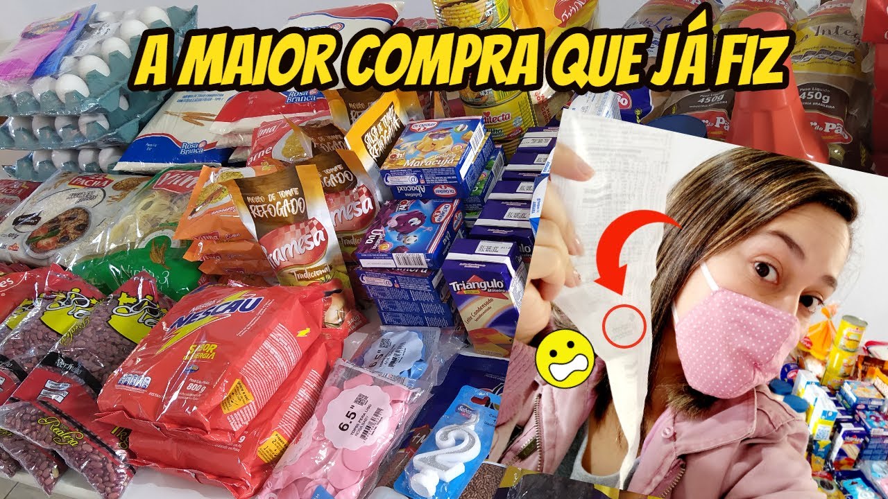 Compras mensais (a maior compra que já fiz)