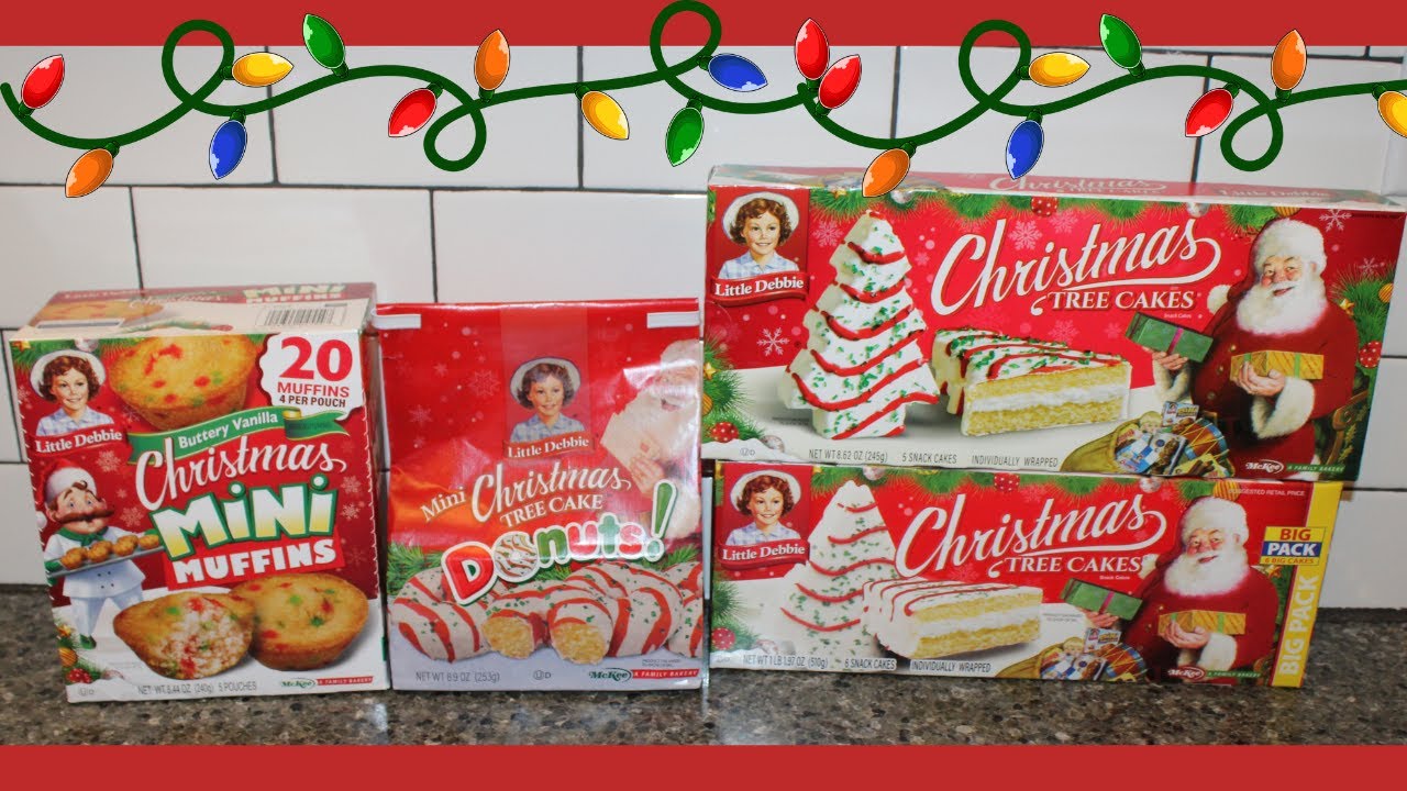 Little Debbie Christmas Mini Muffins,Christmas Tree Cake Donuts, Christmas Tree Cake Regular & Large