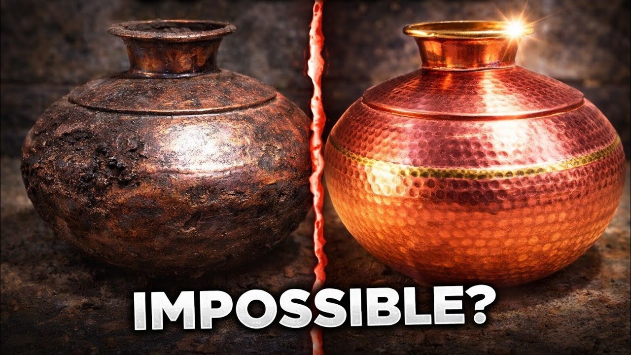 You Won’t Believe This Copper Ghagar Restoration 😲 | From Rust to Shine