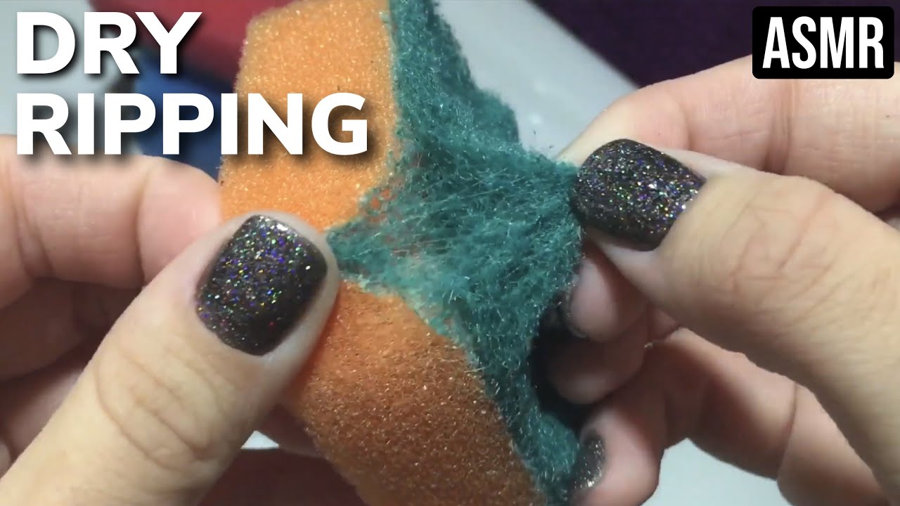 ASMR SPONGES | Dry sponges ripping tearing destroying | Sponge sounds
