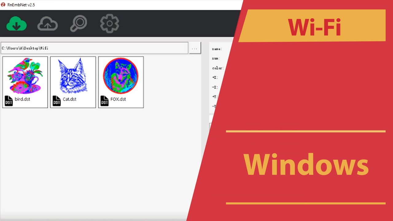 Smartstitch Embroidery Machine Wi-Fi Windows