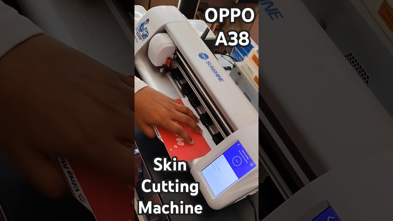 Oppo A38 | Cutting & Lamination | Perfect Plotter Finish! | Mobile Sticker Machine #shorts #mobile