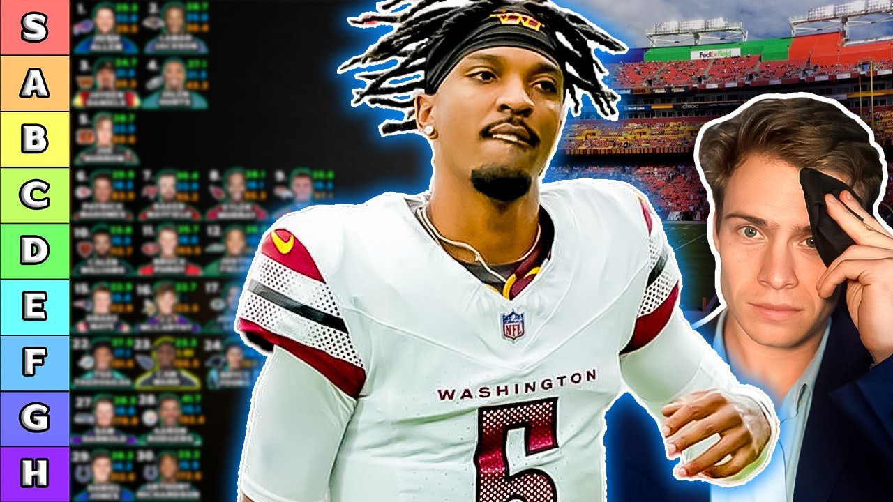 Top 30 QB Rankings & Tiers - 2025 Fantasy Football