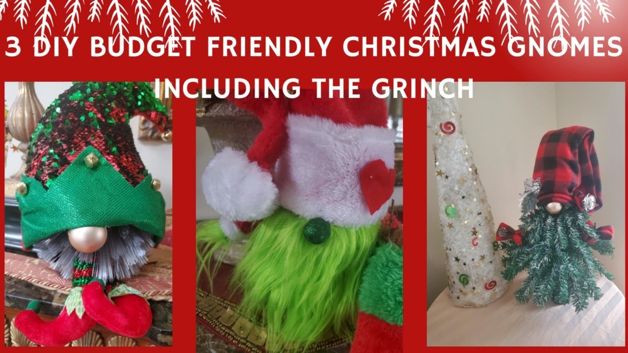 DIY Christmas Gnomes featuring the Grinch (part 2)